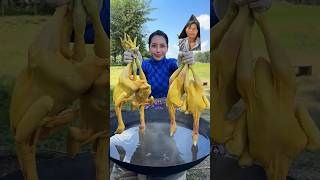 Cooking chicken rice recipe food bushcraft mukbang cooking lifestyle eating outdoors [upl. by Naej]