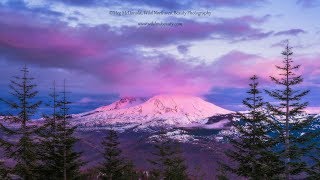 Mount St Helens Stunning Spring Sunset 4K Time Lapse [upl. by Haymo445]