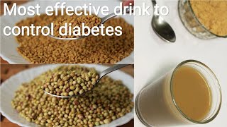 Very effective drink to control diabetes  Benefits of coriander seeds  Benefits of fenugreek seeds [upl. by Ettesel397]