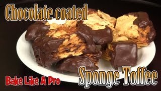 Honeycomb  Crunchie bar recipe   Sponge Toffee recipe [upl. by Oirromed787]