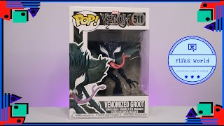 Funko Pop 511  VENOM  Venomized Groot 39 100secfunkopop fliksworld venom groot [upl. by Lam]