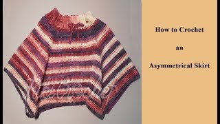 Crochet Easy Asymmetrical Skirt [upl. by Cathrin]