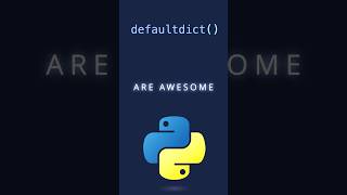 Why is defaultdict in python so useful coding python programming pythonprogramming software [upl. by Irreg]