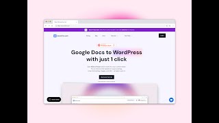 Publish Google Docs to your WordPress site in 1 Click [upl. by Dag]