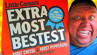 Little Caesars 6 EXTRAMOSTBESTEST™ Pizza Review [upl. by Neelyaj499]