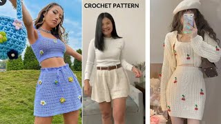 Crochet skirt pattern for beginnerseasy crochet skirt pattern for beginners [upl. by Acsirp930]