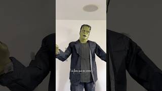 meu novo animatronic 💚 renataceli halloween animatronics frankenstein [upl. by Rodmur]