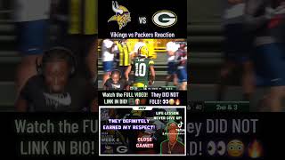 Vikings vs Packers Week 4 Reaction 🔥🔥🔥 [upl. by Fuhrman]