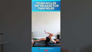 Foam Roller Hip Release for Pain Relief shorts fitness foamroller [upl. by Nevins]