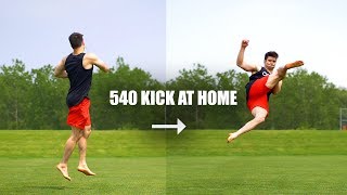 Learn 540 Kick Fast by Turning a 360 Into a Tricking Kick [upl. by Norvil378]