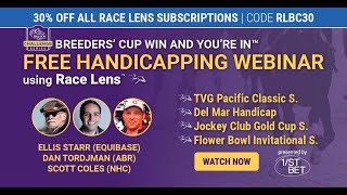 Handicap the SARDMR Breeders Cup Challenge Series Races  KD with Race Lens presented by 1ST BET [upl. by Shakti112]