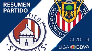 Resumen y Goles  San Luis vs Chivas  Jornada 4  CL 2020  Liga BBVA MX [upl. by Ytitsahc258]