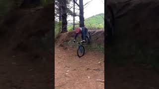 Deceptively steep 🫣 mtb dropoff bike deviate [upl. by Gertrude]