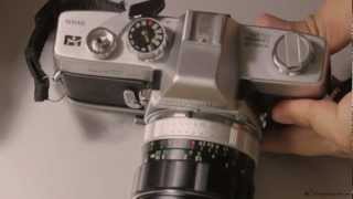 Minolta SRT 101 Film Unloading HD [upl. by Nibaj]