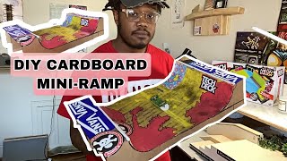 DIY CARDBOARD MINIRAMP [upl. by Yanttirb]