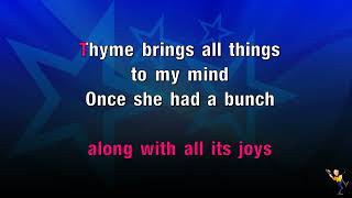 Bunch Of Thyme  Foster amp Allen KARAOKE [upl. by Anat150]