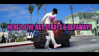 Five Rat Strats amp Getaways  GTA RP GETAWAYS [upl. by Gaiser]