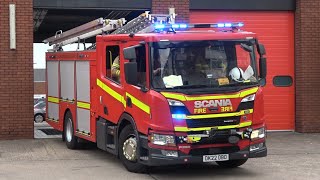 STATION BELLS  TWO TONES Wallasey First Pump Turnout To Automatic Fire Alarm  Merseyside FRS [upl. by Rawdin]