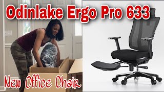 New Office Addition The Ergo Pro Chair 633 with the footrest Unboxing amp Review [upl. by Neyud]