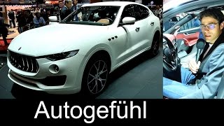 Maserati Levante SUV REVIEW Premiere Geneva allnew neu 2017 [upl. by Vaughn]