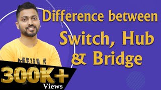 Lec13 Switch Hub amp Bridge Explained  Whats the difference [upl. by Herzel]