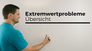 Extremwertprobleme Übersicht Optimierungsprobleme Extremalaufgaben  Mathe by Daniel Jung [upl. by Mart]