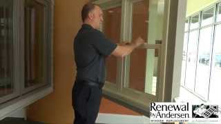 Double Hung Window Demonstration  Peoria IL  Renewal by Andersen [upl. by Niggem306]