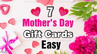 7 Easy Mothers day gifts from white paper  Last minute mothers day gift ideas  Mothers Day Cards [upl. by Crawley]