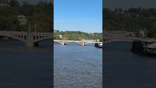 Prague Flood water in the Vltava River Prague Czech republic 92024 [upl. by Rosalba]