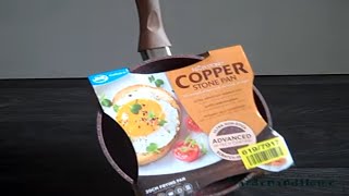 Non stick frying pan unboxing review Copper Stone Pan from JML [upl. by Meir]