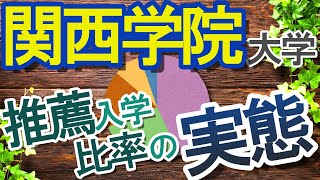 【関西学院大学】推薦入学比率の実態！ [upl. by Katrine949]