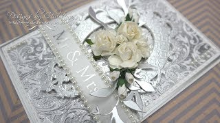 Silver Embossed Wedding Card [upl. by Nomae]