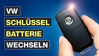 VW Schlüssel Batterie wechseln  Ganz einfach die Autoschlüssel Batterie austauschen  Testventure [upl. by Nanis]