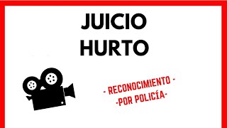 GRABACIÓN JUICIO REAL Hurto con reconocimiento por policía  El Derecho claro [upl. by Karalynn959]