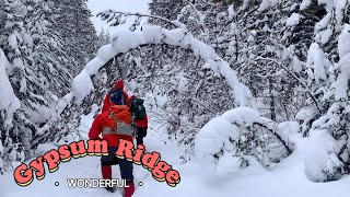 No Snowshoes On Gypsum Ridge Winter Hike l Kananaskis Alberta [upl. by Suirauqram]