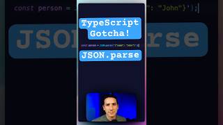 TypeScript Gotcha JSONparse typescript typescripttutorial coding programming [upl. by Luapsemaj]