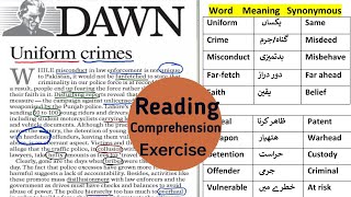 Dawn Editorial With Urdu Translation Editorial Analysis Dawn Newspaper Reading [upl. by Ennasil391]