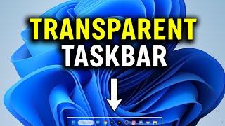 How To Make Taskbar Transparent In Windows 11 2024 [upl. by Sitnik]