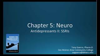 CC Antidepressants SSRIs Citalopram vs Sertraline CH 5 NEURO NAPLEX  NCLEX PHARMACOLOGY REVIEW [upl. by Myra]