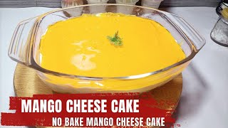 No Bake Mango Cheesecake  No Cook No Bake Mango Dessert Recipe By Signature Food mangodessert [upl. by Nedrah]