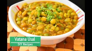 Vatana usal recipe  Maharashtrian vatana Usal by DIY Recipes  How to make matar curry [upl. by Seerdi]