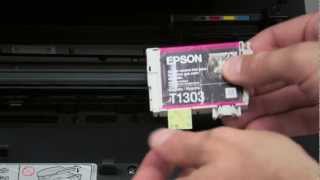 HowTo Tintenpatrone wechseln beim Epson WF7525 [upl. by Joktan]