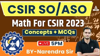 CSIR Recruitment 2023 Arithmetical amp Numerical Ability Class For CSIR 2023 SOASO By Narendra sir [upl. by Wendalyn]