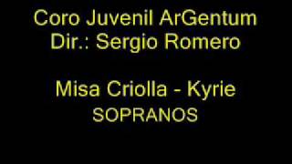 MISA CRIOLLA  1 KYRIE SOPRANOS [upl. by Attirehs179]