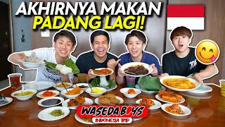 MUKBANG NASI PADANG SEMUA LAUK BARENG WASEDABOYS  INDONESIA TRIP 6 [upl. by Nyrahtak]