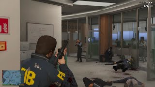 GTA 5 RDE 40  FIB Building Massacre  Ten Star Escape [upl. by Gere]