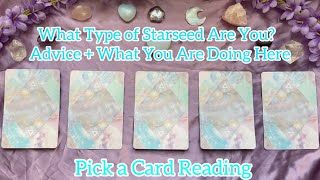 What Type of Starseed Are You Advice  What You Are Doing Here  Pick a Card Reading [upl. by Lally]