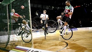 2016 UCI Indoor Cycling World Championships  Cycleball  Day 2 [upl. by Dorahs824]