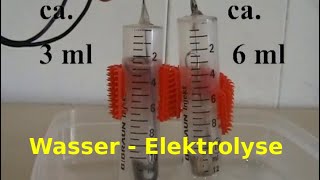 Elektrolyse von Wasser zur Herstellung von Wasserstoff und Sauerstoff [upl. by Atirrehs637]