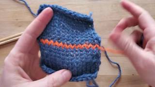 Le remaillage ou grafting kitchener stitch  Tutoriel Tricot [upl. by Blen]